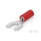 Te Connectivity Fork Terminal, #8 Stud Size, 22 AWG, 600 V, Vinyl, PVC Insulated, Red 32981 - alternate 1